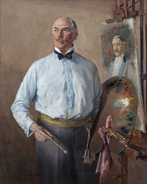 Portrait of the Artist Dermod O’ Brien PRHA in his Studio