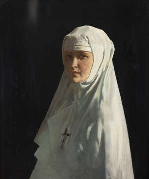 Portrait of Yvonne Aupicq as a Nun (Sister X)