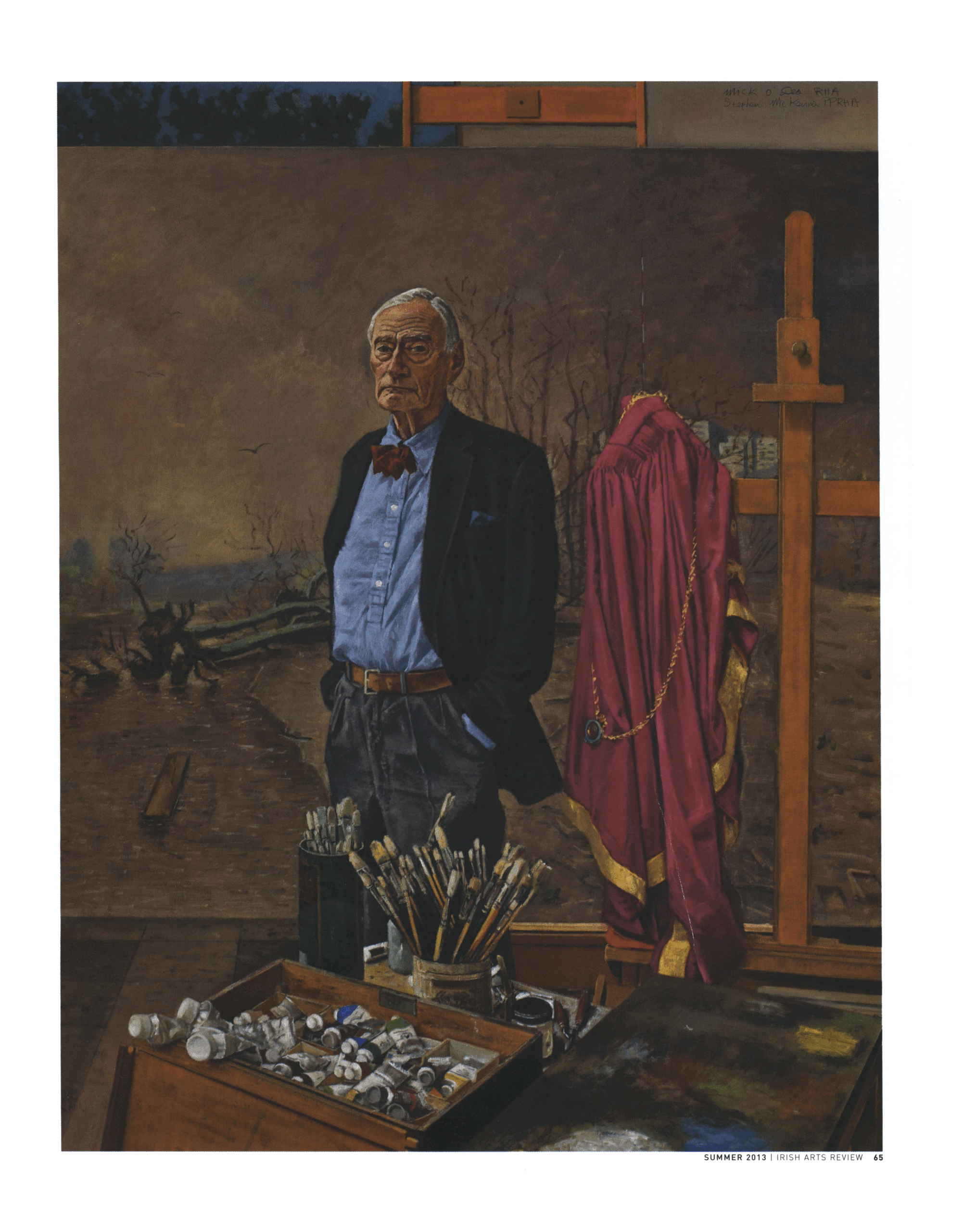 The artist’s studio