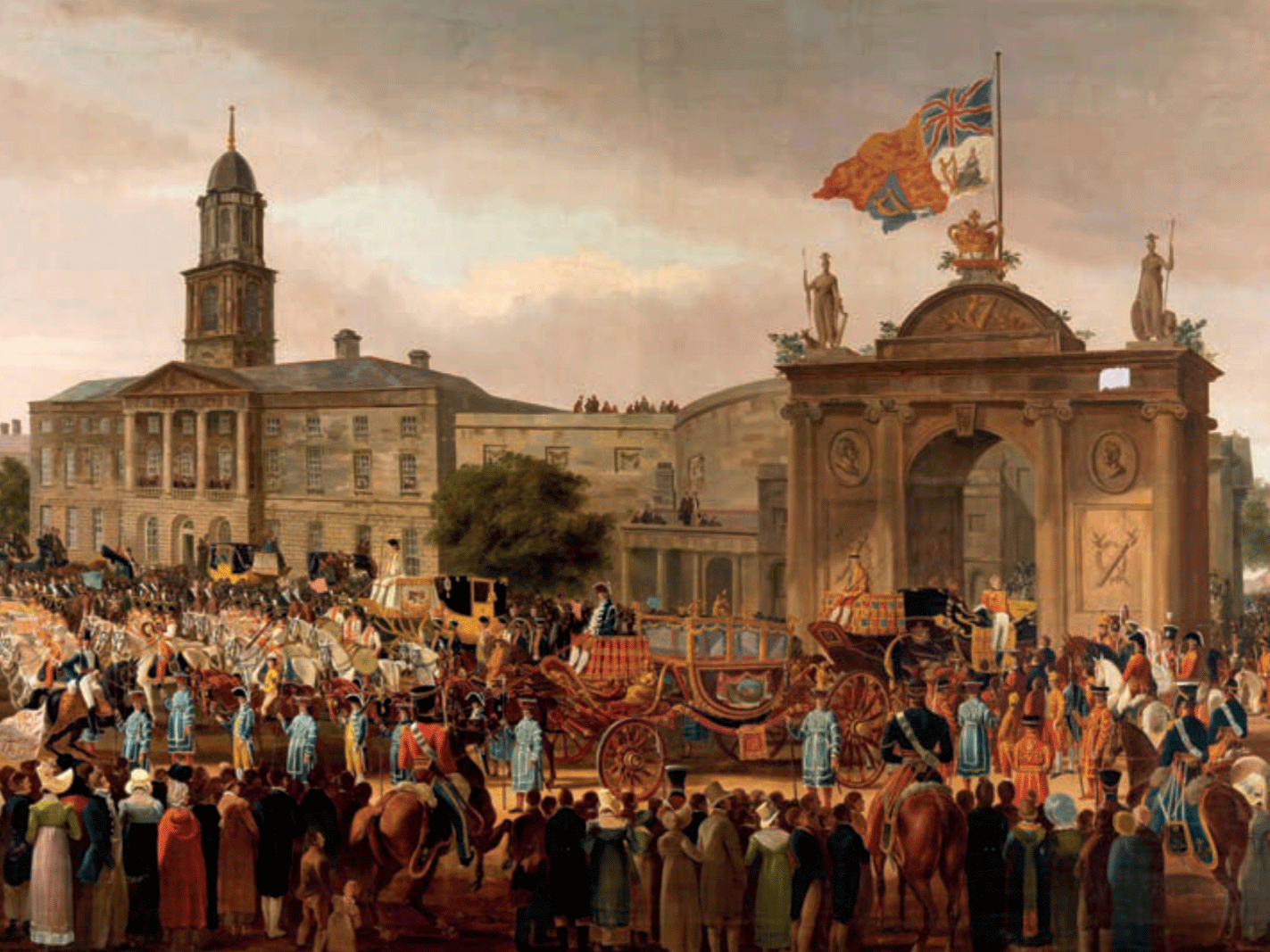 On parade